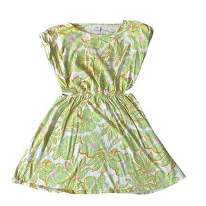 Zara Green Floral Kids Dress size 11-12